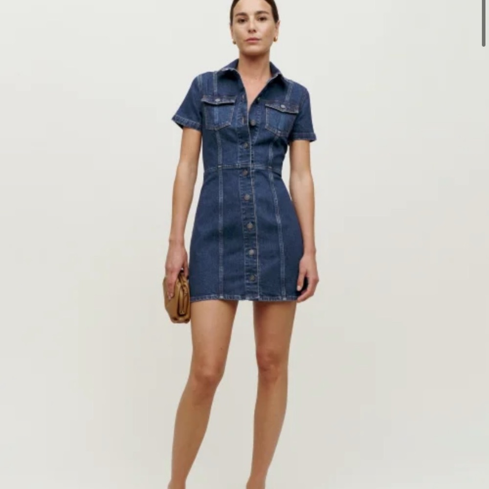 Reformation Kent Denim Mini Dress